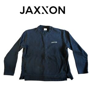 JAXXON Crewneck Black Sweatshirt Embroidered Logo Size L MSRP $99
